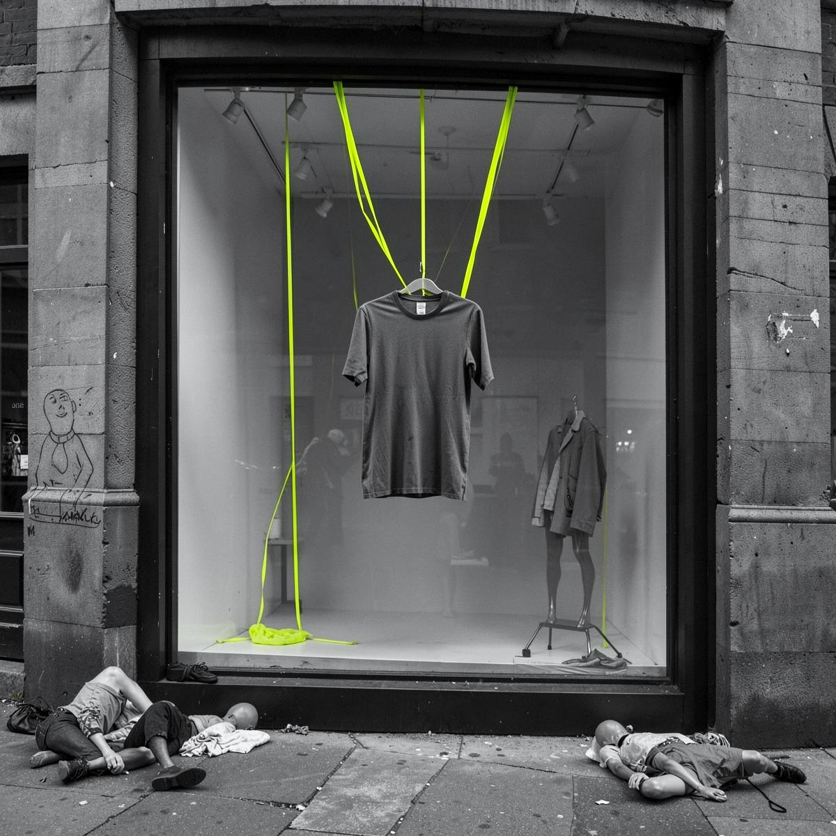 The Mannequins Walked Out — conceptual fashion publicity idea